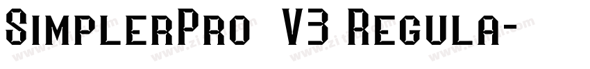 SimplerPro_V3 Regula字体转换
